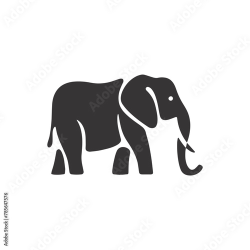 elphant icon logo, vector, natural