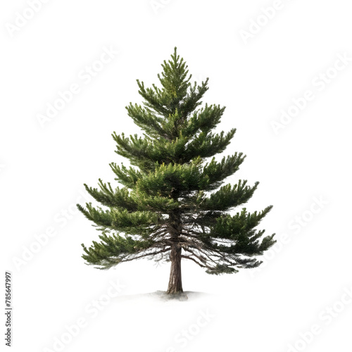 Isolated Klinki Pine Tree on a transparent background, PNG format