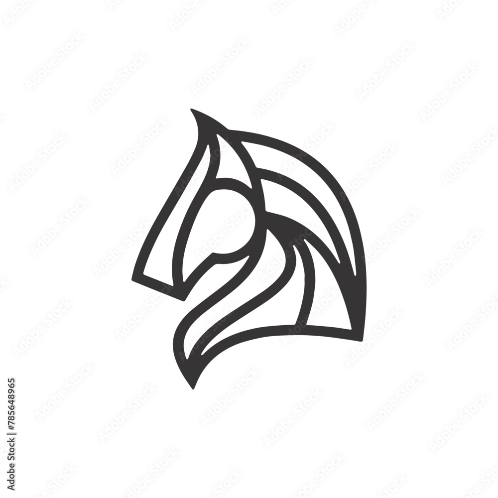 Horse logo, horse icon