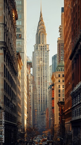 a city with a lot of buildings © progressman