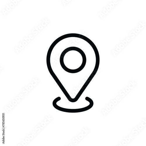 Destination point vector icon. Location in map tag flat sign design. Navigation icon. Position mark sign. Geo location point icon. Geolocation flat symbol pictogram. UX UI location icon