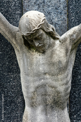 Christ on the cross. Christ en croix. Cimetière monumental, Milan - Italie. photo