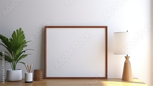 photoframe on table in modern room