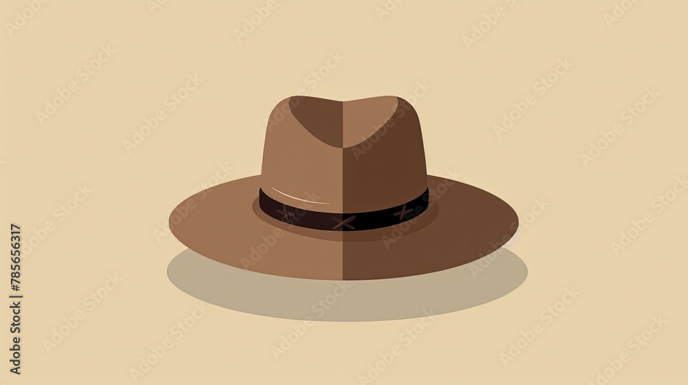 western cowboy hat on beige background western cowboy hat on beige background
