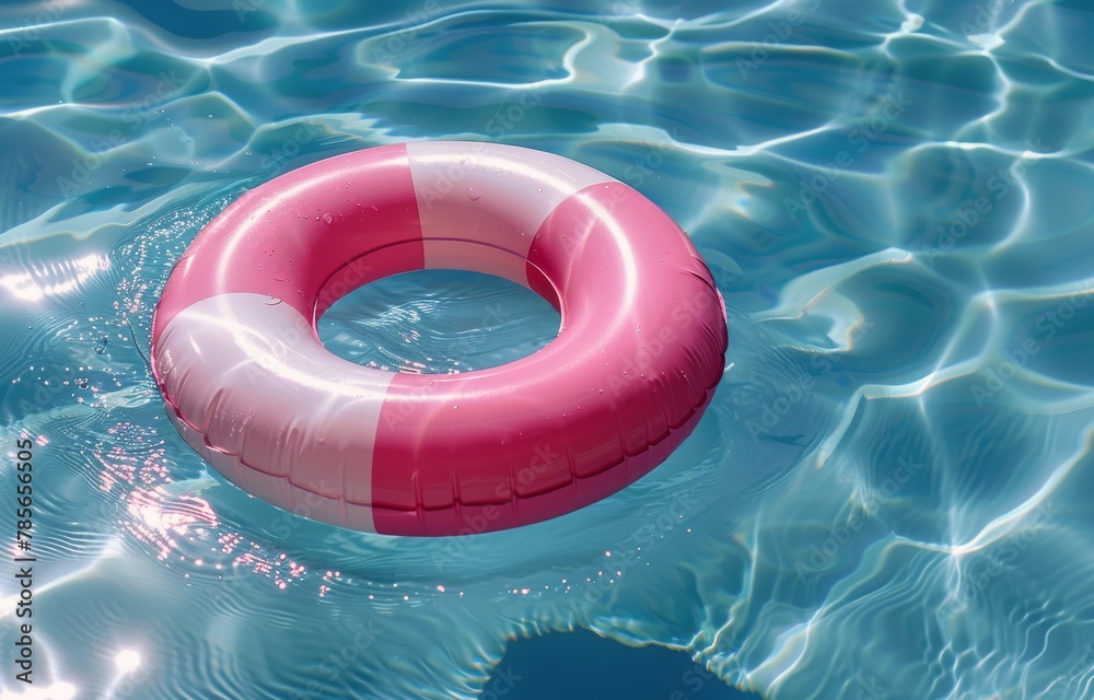 Obraz premium Life Preserver Floating in Water