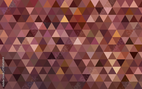 abstract vector geometric triangle background - brown
