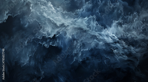 Midnight blue and stormy grey, abstract background, styled for subtle contrast and a contemplative ambiance photo