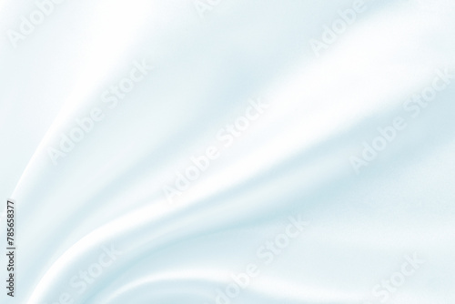 close up of white blue wavy blurry fabric texture background
