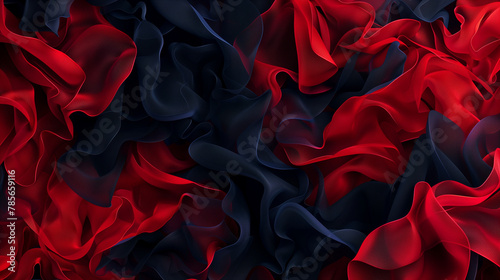 Ruby red and navy blue, abstract background, styled for striking contrast and a sophisticated ambiance