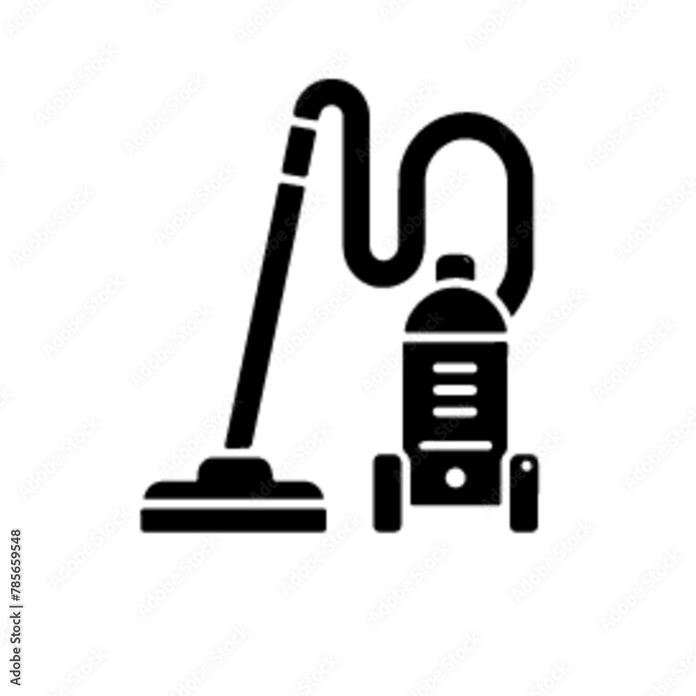 a simple and minimal Vacuum cleaner stick icon vector black color, white background, need so more simple (37) a simple and minimal Vacuum cleaner stick icon vector black color, white background, need so more simple (37)