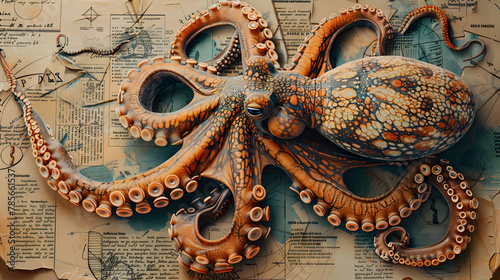 Engaging Infographic on Fascinating Octopus Facts and Details With Illustrations