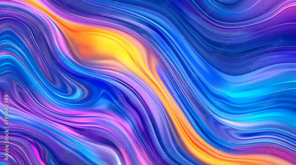 Abstract Colorful Wavy Pattern Design