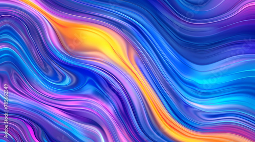 Abstract Colorful Wavy Pattern Design