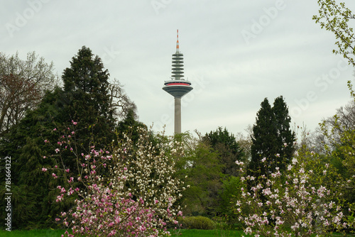 Europe Tower Ginnheimer Spargel Bundesbankpark Frankfurt Am Main