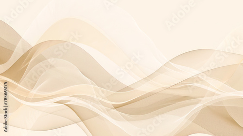 Abstract gradient pastel beige background illustration. Modern futuristic wave flowing print. For poster, cover, wallpaper, presentation, banner