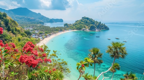 Beautiful view of Tawaan beach in Kohlarn, Thailand.