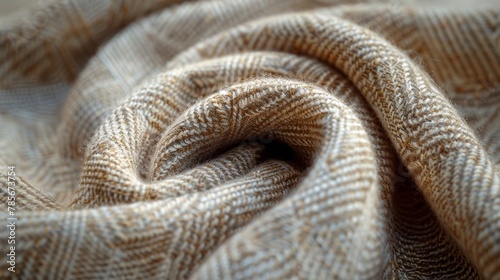 Close Up View of White Fabric