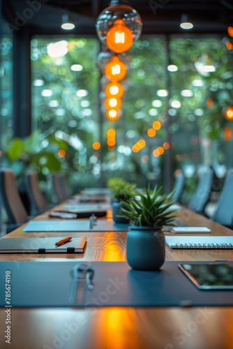 Glass Table With Water Bottle
