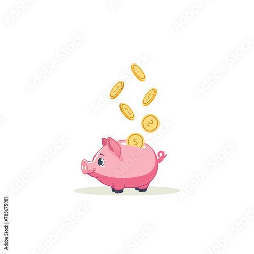 business concept illustration, vector illustration of savings, finance, banking, sale, creative concept web banner
