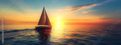 Sailing into Sunset: Nautical Bliss © Manuel