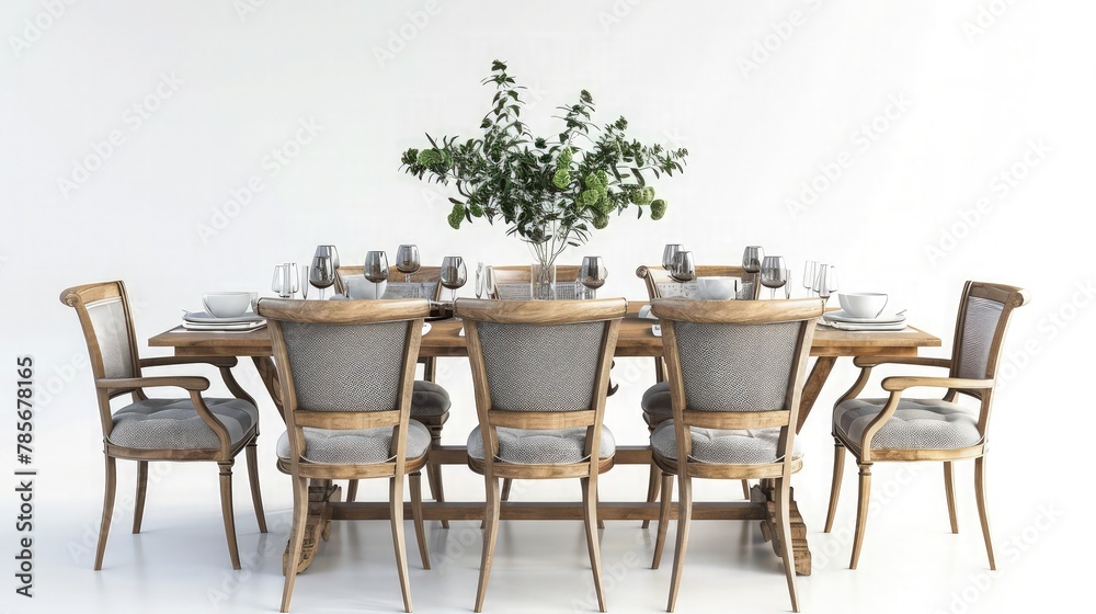 A cozy dinner sitting place featuring a dining table with comfortable chairs, set up for an intimate meal with elegant place settings and warm lighting for a welcoming ambiance.