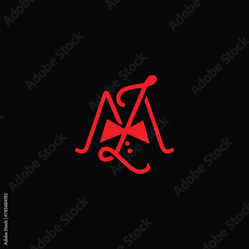 letters lm text logo design vector