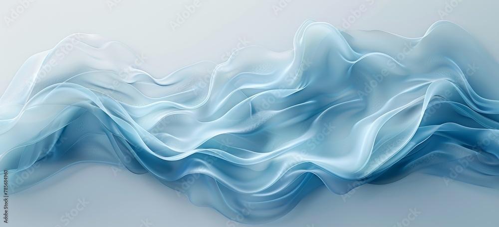 Fototapeta premium Elegant Minimalist Abstract Design with Wavy Lines and Curves Generative AI