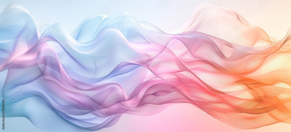 Minimalist Elegance: Rainbow Waves on White Canvas Generative AI Minimalist Elegance: Rainbow Waves on White Canvas Generative AI