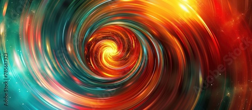 colorfull cosmic spiral waves background