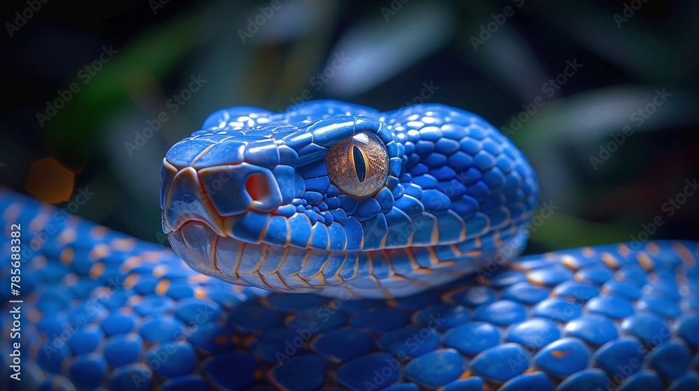 a venomous encounter: explore a closeup photo of a blue viper snake
a venomous encounter: explore a closeup photo of a blue viper snake