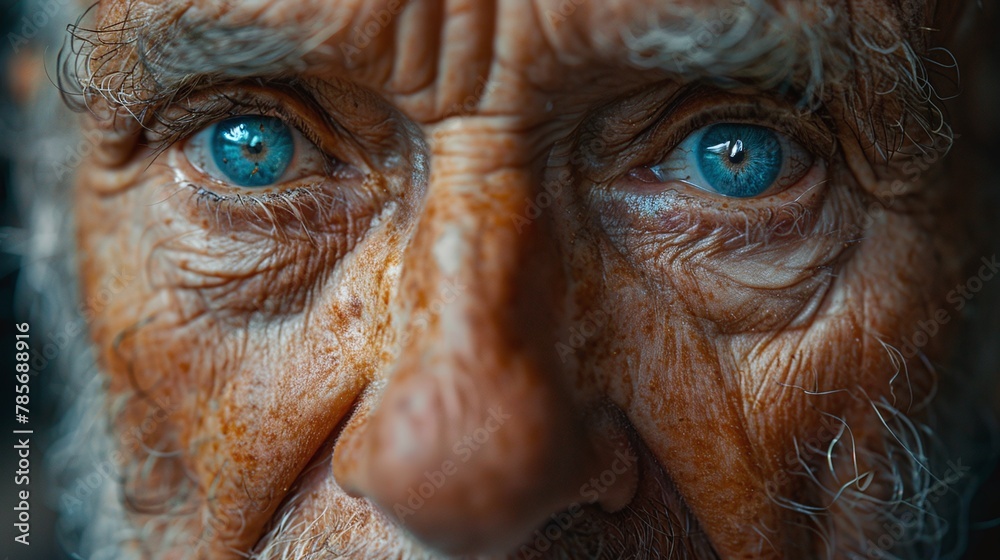 old man face in detailed closeup highlighting wrinkles gray beard and soulful gaze reflecting wisdom and character
old man face in detailed closeup highlighting wrinkles gray beard and soulful gaze reflecting wisdom and character
