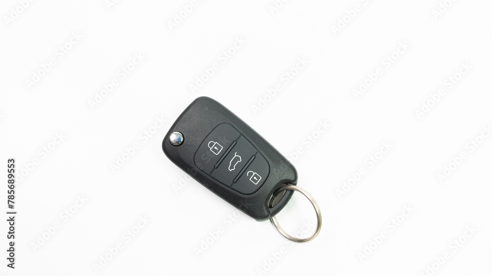 car key with keys isolated on white background car key with keys isolated on white background