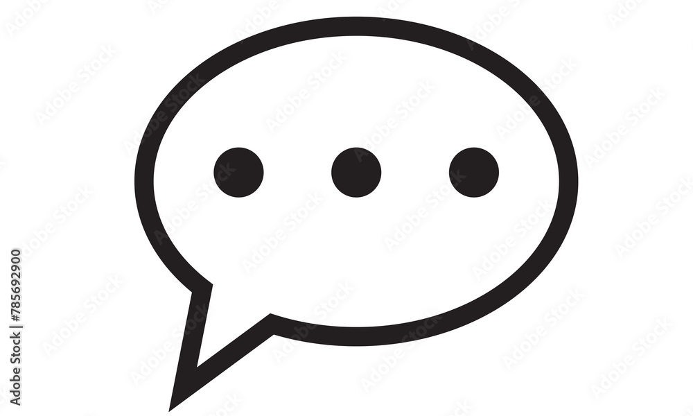 chat message icon set, Chat speech bubble, Social media message. Vector illustration chat message icon set, Chat speech bubble, Social media message. Vector illustration