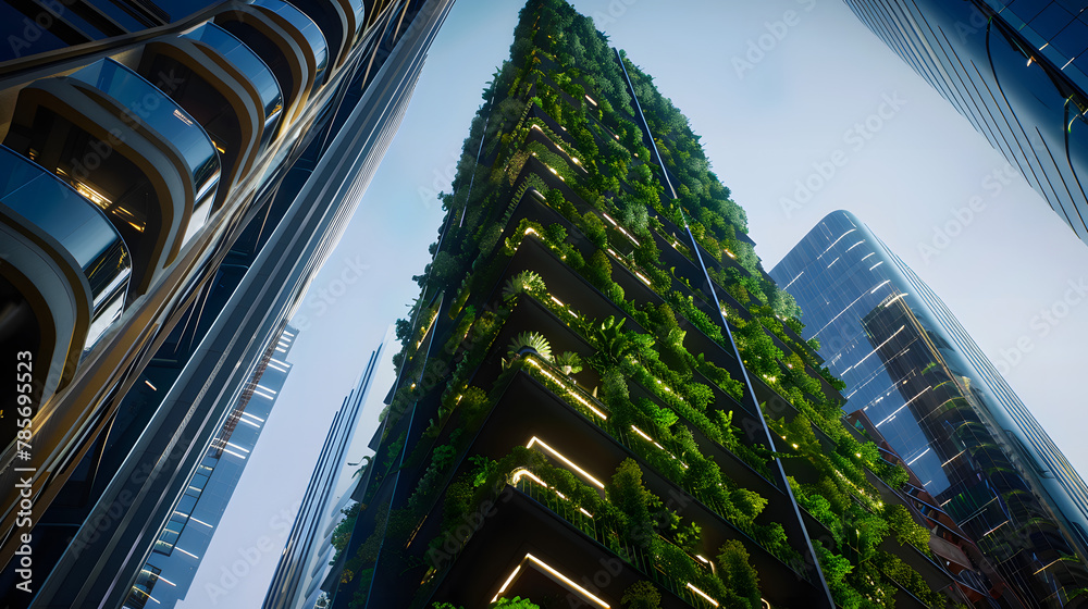 A High density Vertical Farming Tower In The Heart Of The City Using a-high-density-vertical-farming-tower-in-the-heart-of-the-city-using