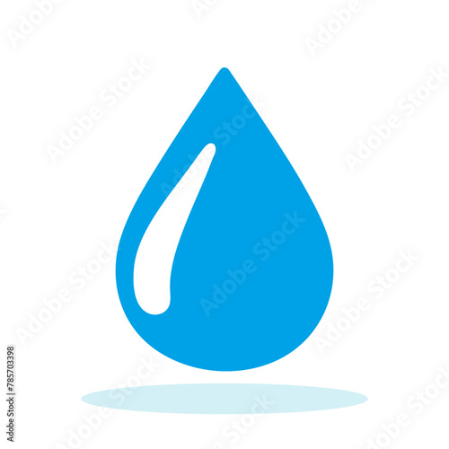 Water drop icon. Clean water concept. Drinkable water icon isolated on white © chekman