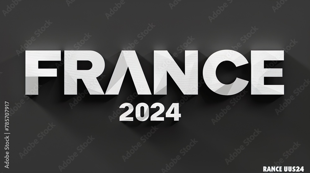 FRANCE 2024 logo made with Ai generative technology FRANCE 2024 logo made with Ai generative technology