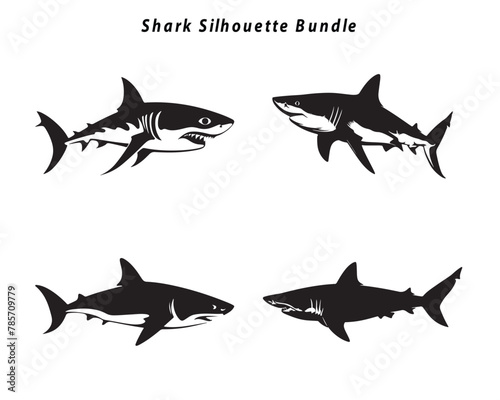 shark silhouette bundle