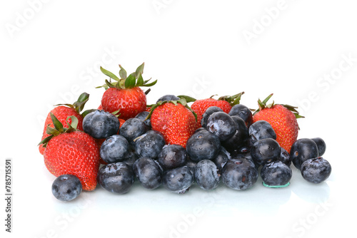 red and blue berries