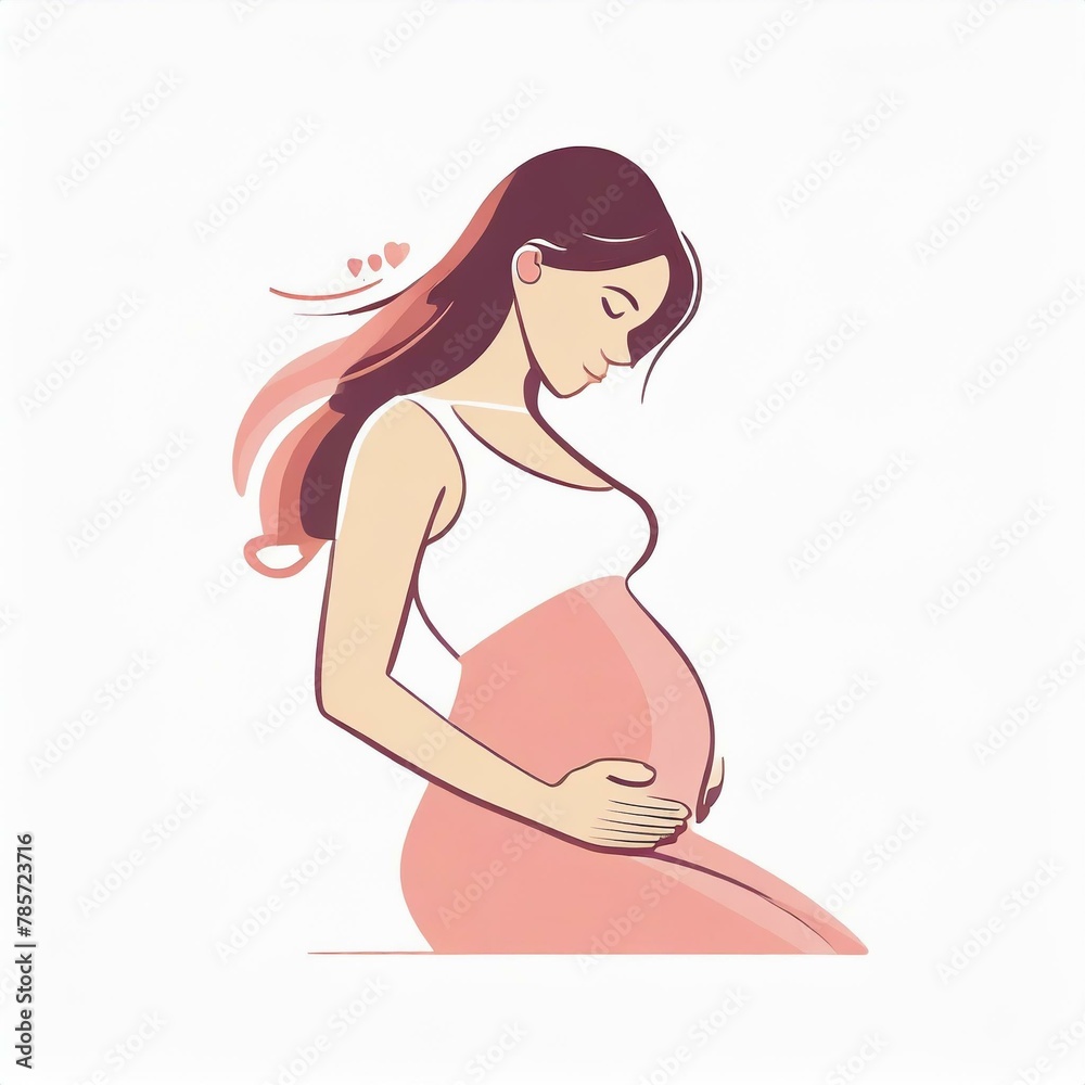 Kobieta w ciąży ilustracja Kobieta w ciąży ilustracja