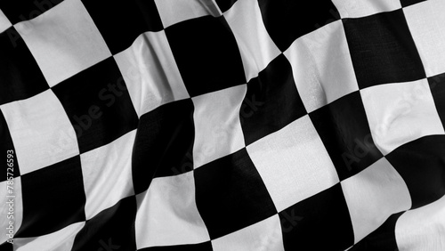 Checkered flag, end race background, formula one competition © Lukas Gojda