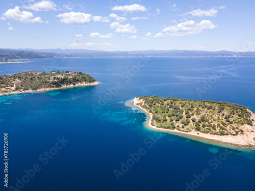 Fototapeta Naklejka Na Ścianę i Meble -  Sithonia coastline near Lagonisi Beach, Chalkidiki, Greece