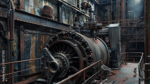 Engine of an old Power Plant
