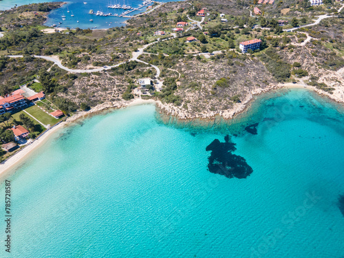 Sithonia coastline near Lagonisi Beach  Chalkidiki  Greece
