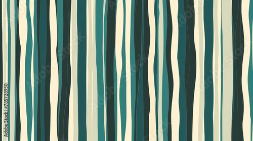 This image features a calming abstract pattern of wavy lines in varying shades of teal, blue, and beige, evoking a peaceful and harmonious aesthetic