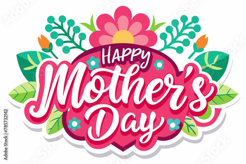 happy mother s day vector illustration