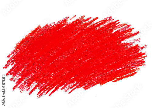 Czerwona plama - izolowany plik graficzny w formie karteczki, nalepki.