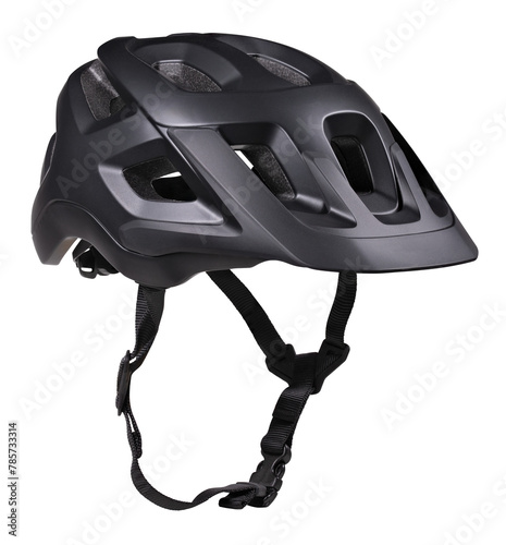 A bicycle helmet that protects the cyclist's head in the event of an accident. Isolated background.