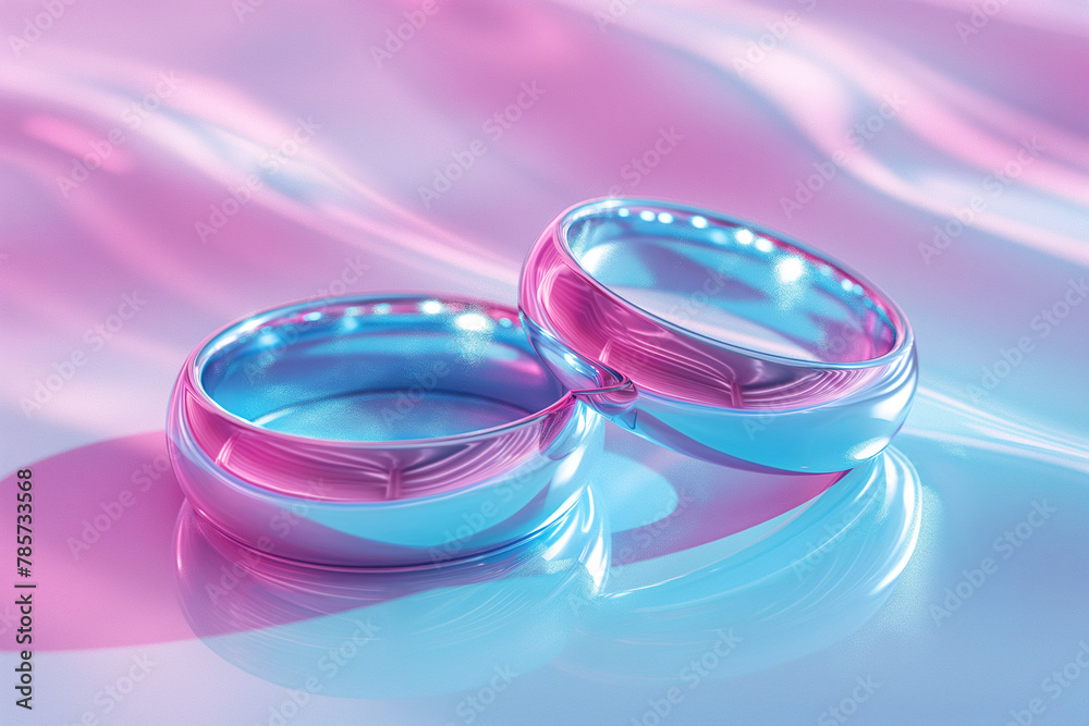 Elegant heart shaped diamond ring displayed in a pink box. Elegant heart shaped diamond ring displayed in a pink box.