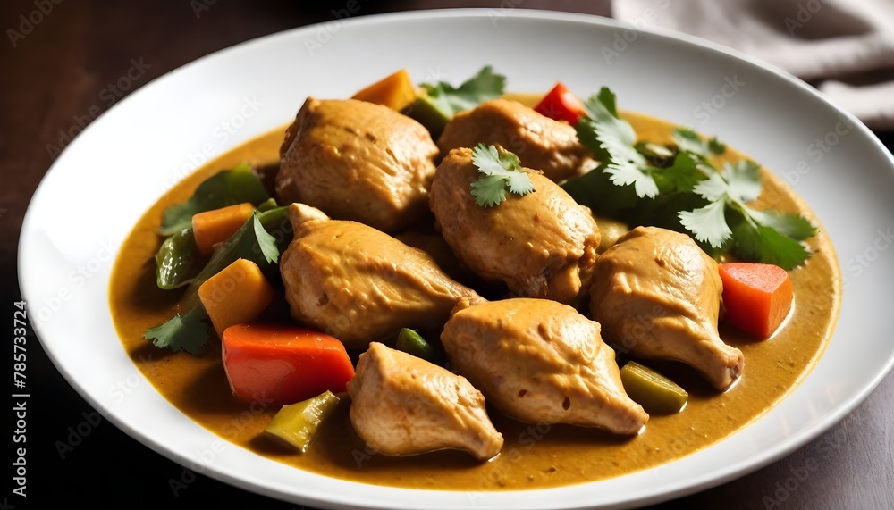 A-fragrant-bowl-of-aromatic-curry-brimming-with-tender-chicken--crisp-vegetables--and-fragrant-spices--served-on-a-clean-white-plate-- (1)