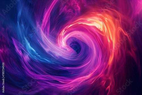 Abstract background with swirling neon colors and futuristic patterns  evoking a sense of innovation